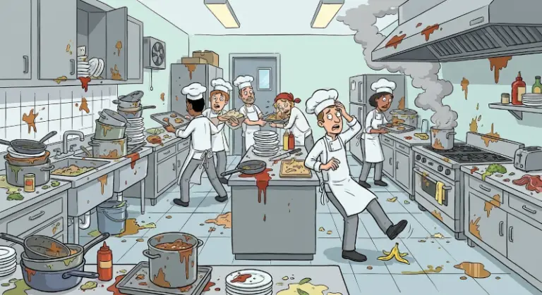 Chaotic restaurant in need of Lean pronciples