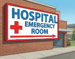 Hospital Emergency Room Sign