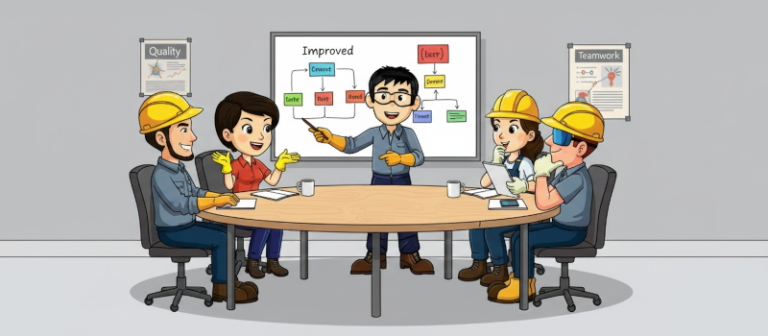 Workers at a Roundtable Discussion